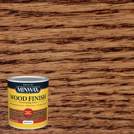 Minwax Wood Finish Semi-Transparent Red Oak Oil-Based Penetrating Wood Stain 1 qt