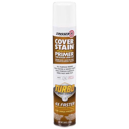 Zinsser CoverStain White Flat/Matte Solvent-Based Alkyd Primer 26 oz