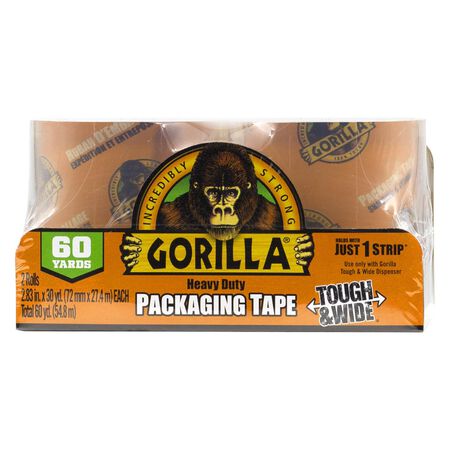Gorilla 2.88 in. W X 60 yd L Heavy Duty Packaging Tape