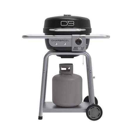 Char-Broil Bistro Pro 1 Burner Charcoal/Liquid Propane Grill Black/Silver