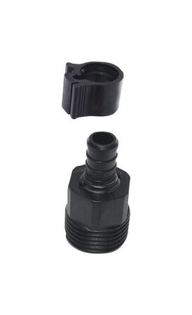 Flair-It PEXLock 1/2 in. PEX X 3/4 in. D PEX Plastic Garden Hose Swivel