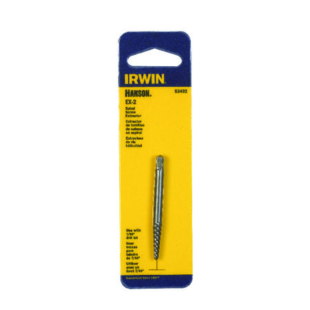 Irwin Hanson 7/64 in. X 7/64 in. D Carbon Steel Spiral Screw Extractor 5.4 in. 1 pc