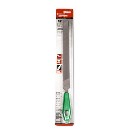 Crescent Nicholson 10 in. L X 2.1 in. W High Carbon Steel Bastard Cut Mill File 1 pc