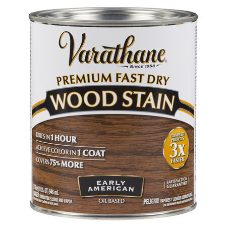 Varathane Semi-Transparent Early American Oil-Based Urethane Modified Alkyd Fast Dry Wood Stain 1 qt