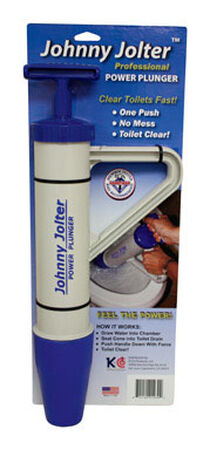 Johny Jolter Professional Power Toilet Plunger 4 in. Dia. x 18 in. L