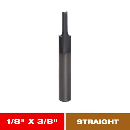 Diablo 1/8 in. D X 1-3/4 in. L Carbide Double Flute Straight Router Bit