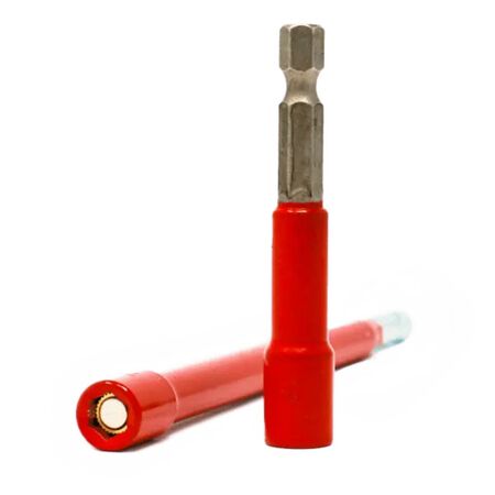 Rack-A-Tiers 1/4 in Hex Bit Red 6 in.