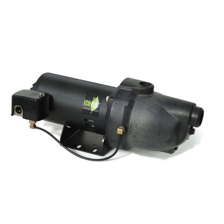 Ecoflo Thermoplastic Shallow Well Jet Pump 3/4 hp 846 gph 230 volts