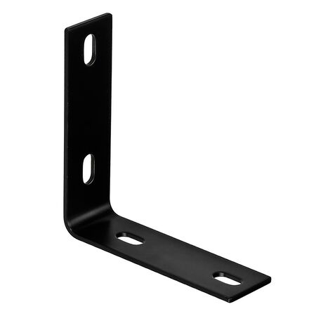 Hampton 5-1/8 in. H X 1-1/2 in. W X 1/8 in. D Black Steel Inside L Corner Brace