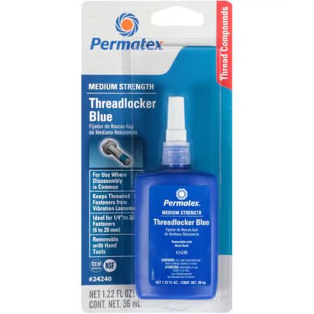 Permatex Medium Strength Threadlocker Liquid 1.22 oz.