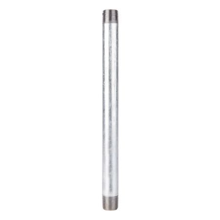STZ Industries 1/2 in. MIP each X 1/2 in. D MIP Galvanized Steel 10 in. L Nipple