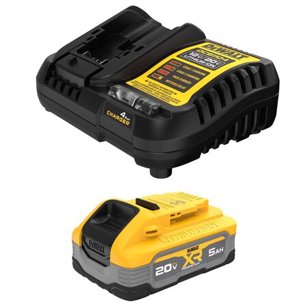 DeWalt 20V MAX POWERSTACK DCBP520C 5 Ah Lithium-Ion Battery and Charger Starter Kit