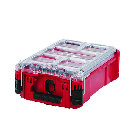 Milwaukee Packout 9.8 in. W X 4.61 in. H Compact Organizer Impact-Resistant Poly 5 compartments Red