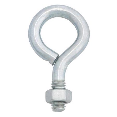 Hampton 5/16 in. X 2-1/4 in. L Zinc-Plated Steel Eyebolt Nut Included