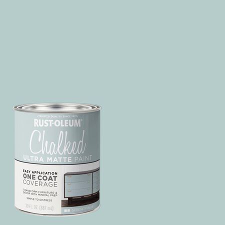 Rust-Oleum Chalked Ultra Matte Serenity Blue Water-Based Acrylic Chalk Paint 30 oz