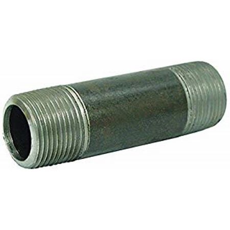 STZ Industries 1/8 in. MIP each X 1/8 in. D MIP Galvanized Steel Close Nipple