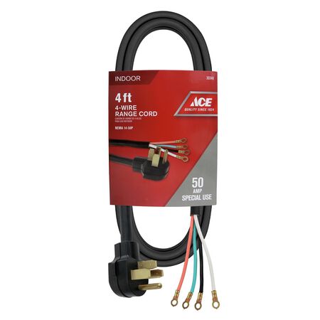 Ace 250 V 4 ft. L Range Cord