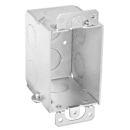 Southwire New and Old Work Rectangle Steel Switch Box