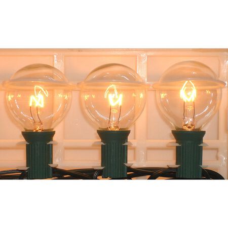 Living Accents 19 ft. L Clear Globe Light Set