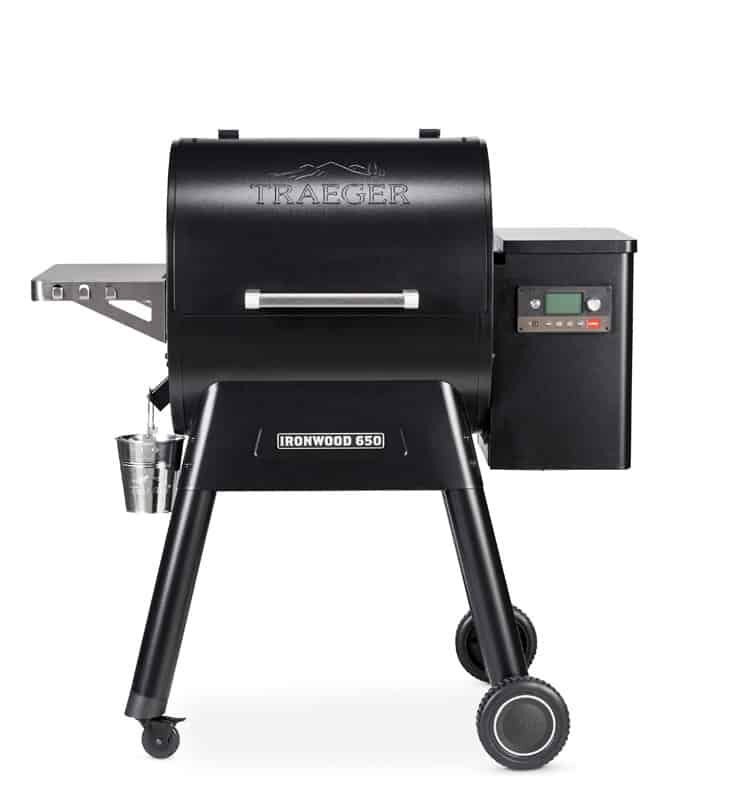 Traeger Ironwood 650 Wood Pellet Freestanding Grill Black Stine Home
