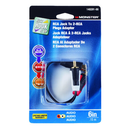 Monster Just Hook It Up Adapter Cable 1 pk