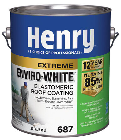 Henry Water Based Roof Coating 1 gal. White