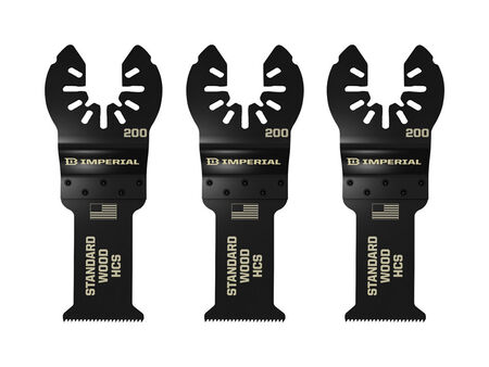 Imperial Blades One Fit 1-3/8" Speartooth Fast Cut Wood Blade, 3PC