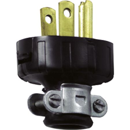 Leviton Residential Vinyl Straight Blade Plug 5-15P 18-14 AWG 2 Pole 3 Wire