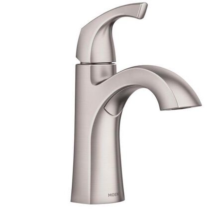 Moen Lindor Brushed Nickel Bathroom Faucet 4 in.