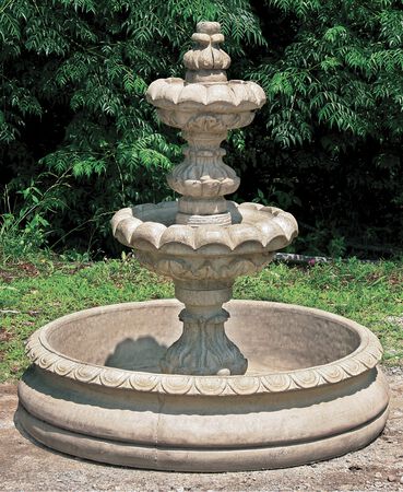 Fountain 2 Tier Ribbed Basin