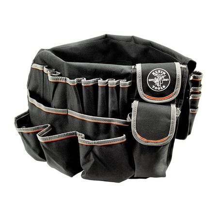 Klein Tools 19 in. W X 23 in. H Polyester Bucket Organizer 45 pocket Black, Gray 1 pc