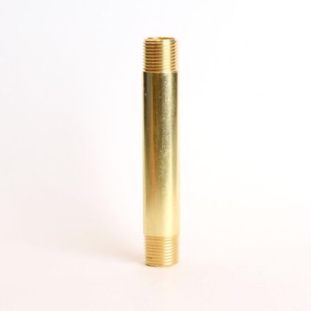ATC 3/8 in. MPT 3/8 in. D MPT Yellow Brass Nipple 4 in. L