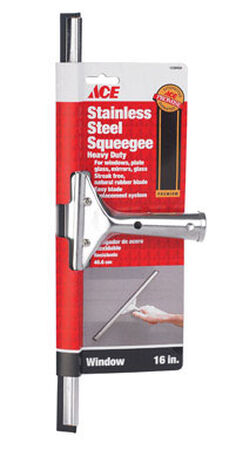 Ace 16 in. W Window Squeegee Stainless Steel