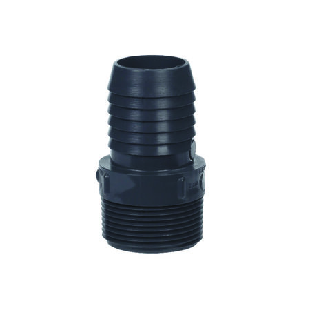 Boshart Industries 1-1/4 in. MPT in. X 1-1/4 in. D Insert Polypropylene Male Adapter 1 pk