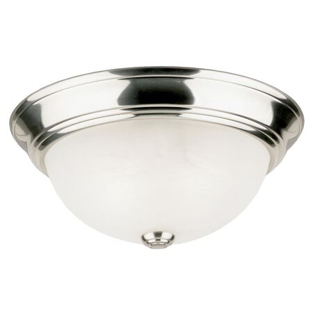 Westinghouse Brushed Nickel Ceiling Fixture 5-1/2 in. H x 13 in. W