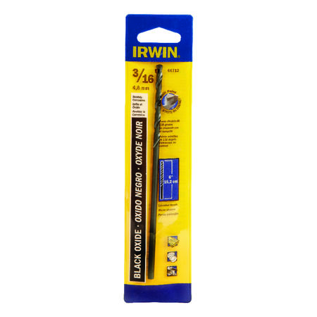 Irwin 3/16 in. X 6 in. L High Speed Steel Split Point Drill Bit 1 pc