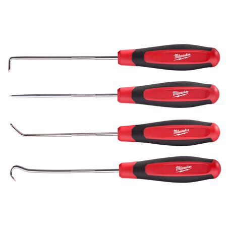 Milwaukee 4 in. Chrome Plated Steel Hook and Pick Set 4 pc