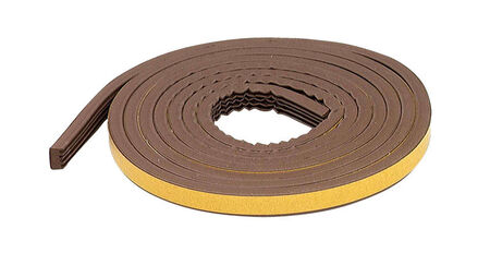 M-D Brown Rubber Weatherstrip For Doors and Windows 10 ft. L X 5/16 in.