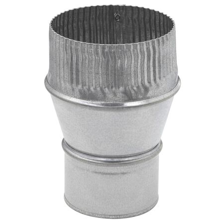 Imperial 3 in. D X 4 in. D Galvanized Steel Furnace Pipe Increaser
