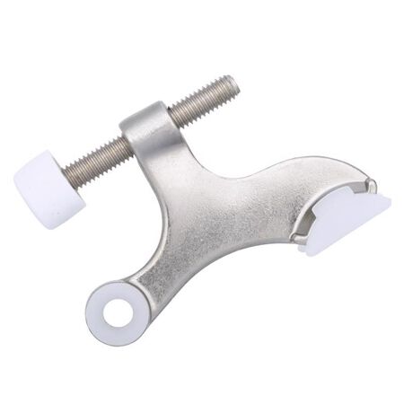 Ace Metal Satin Nickel Silver Hinge Pin Door Stop Mounts to door and wall 0 in.