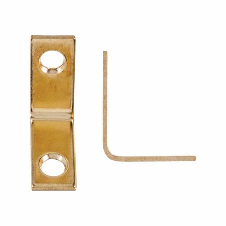 Ace 1 in. H X 2.75 in. W X 1 in. D Brass Inside Corner Brace
