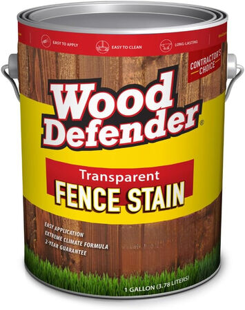 Wood Defender Transparent Fence Stain Leatherwood Gallon