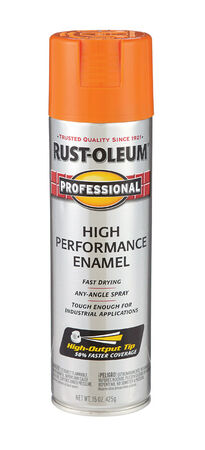 Rust-Oleum Professional Safety Orange Gloss Enamel Spray 15 oz.