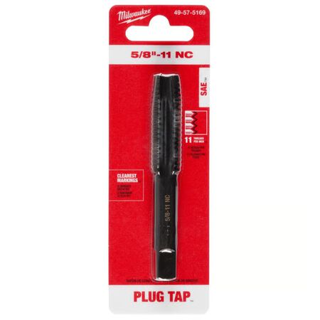 Milwaukee SAE 5/8-11 NC Straight Flute Plug Tap