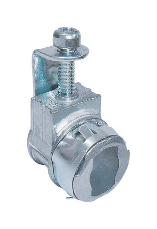 Sigma Engineered Solutions Snap Lock 3/8 in. D Die-Cast Zinc Saddle Connector For AC, MC and NM 1 pk