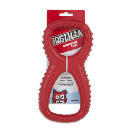 Dogzilla Red Rubber Monster Tug Toy Large 1 pk