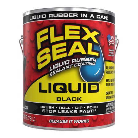 Flex Seal Family of Products Flex Seal Black Liquid Rubber Sealant Coating 1 gal
