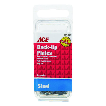 Ace Steel Backup Plates 1/8 in. 40 pc