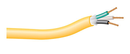 Yellow Jacket 12/3 SJTW 300 volts Service Cord Wire 250 ft. L Yellow - Sold by the foot
