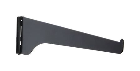 Knape & Vogt Black Steel Regular Duty Bracket 16 Ga. 8 in. L 160 lb